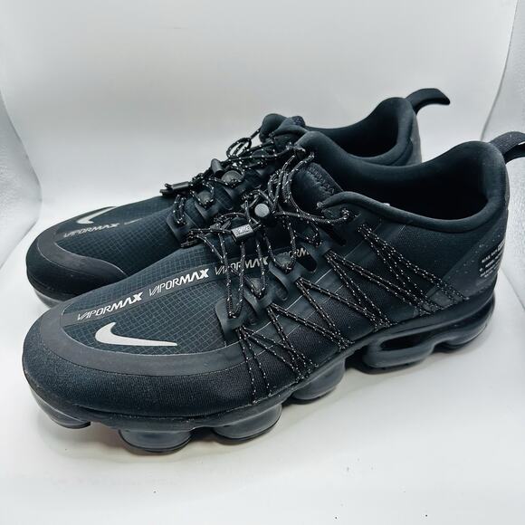 Nike Air VaporMax Run Utility Men's Size 10 US Black Athletic Shoes CZ9313-001 - Picture 4 of 10